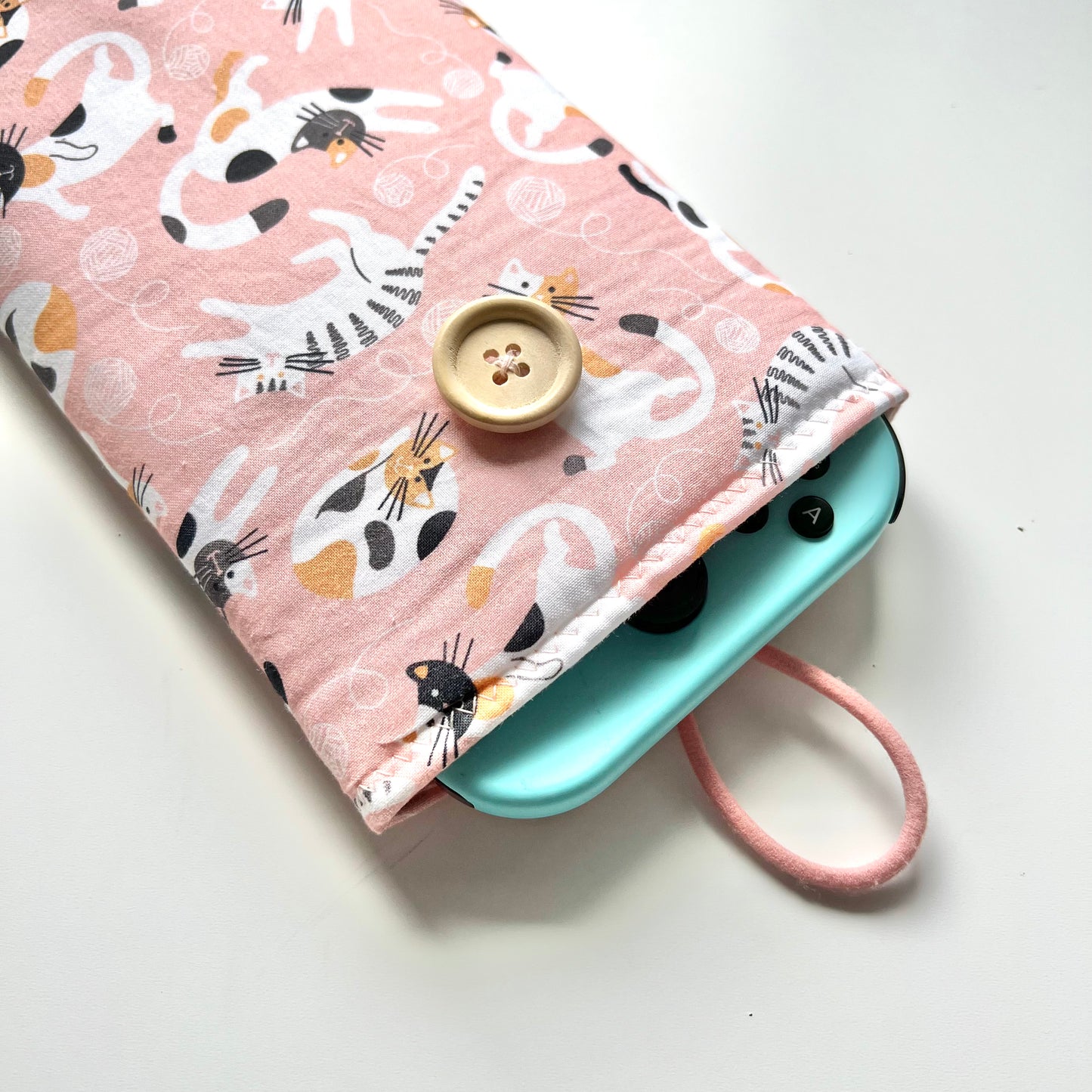 Cat print Nintendo switch sleeve