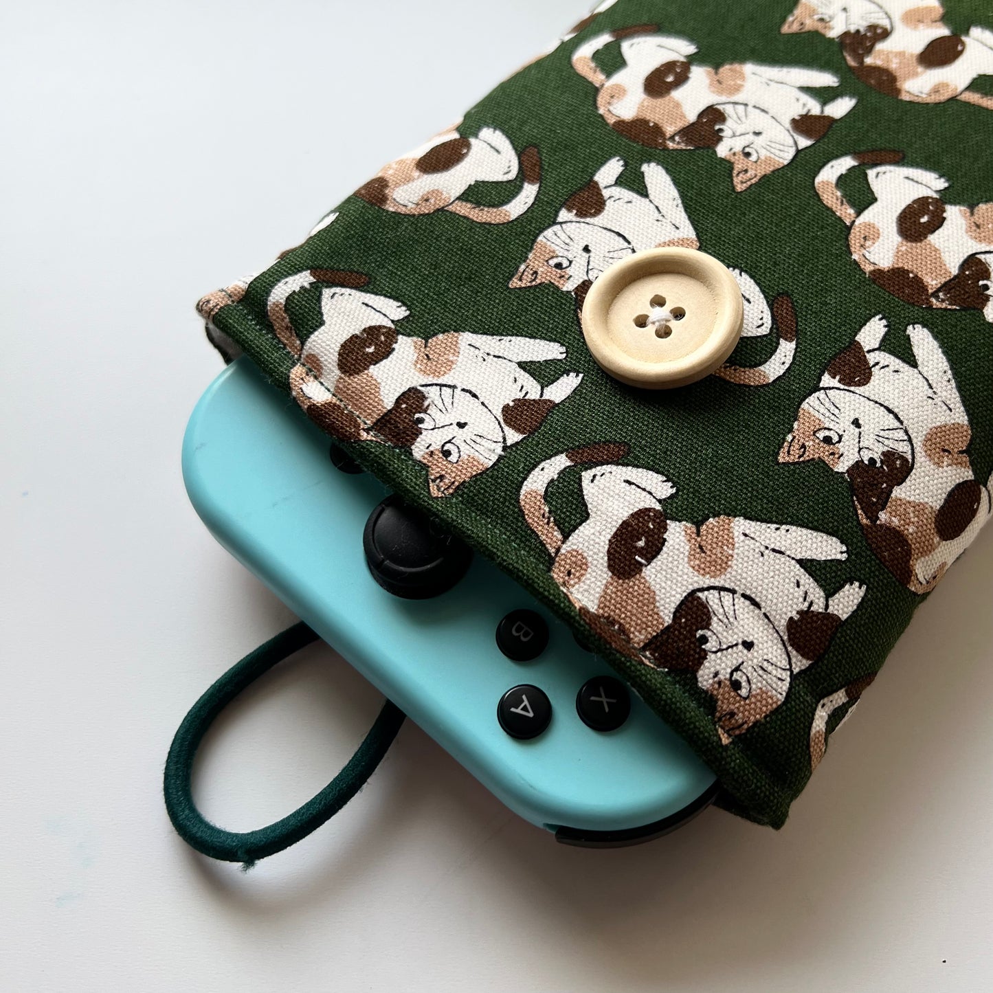 Cat print Nintendo switch sleeve