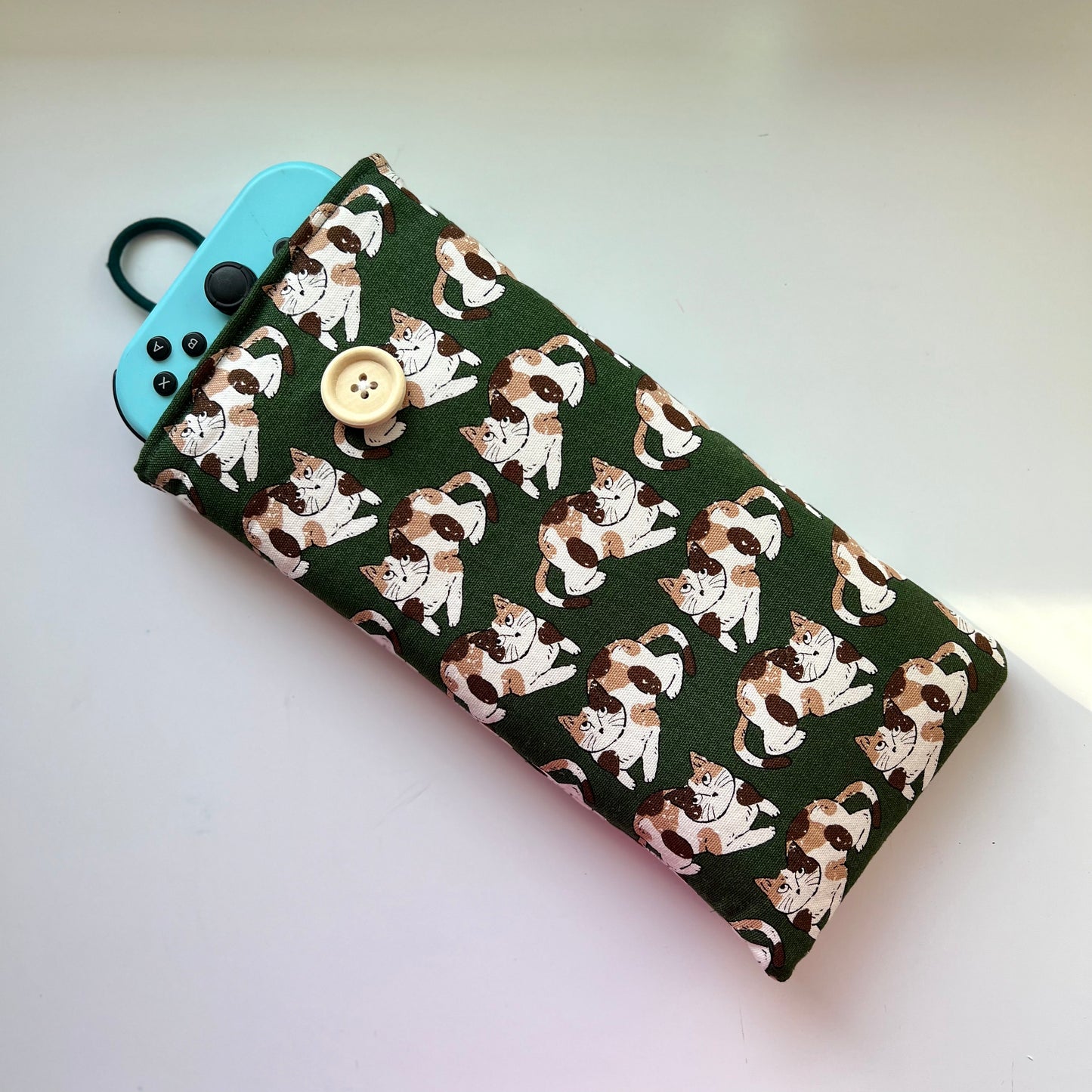 Cat print Nintendo switch sleeve